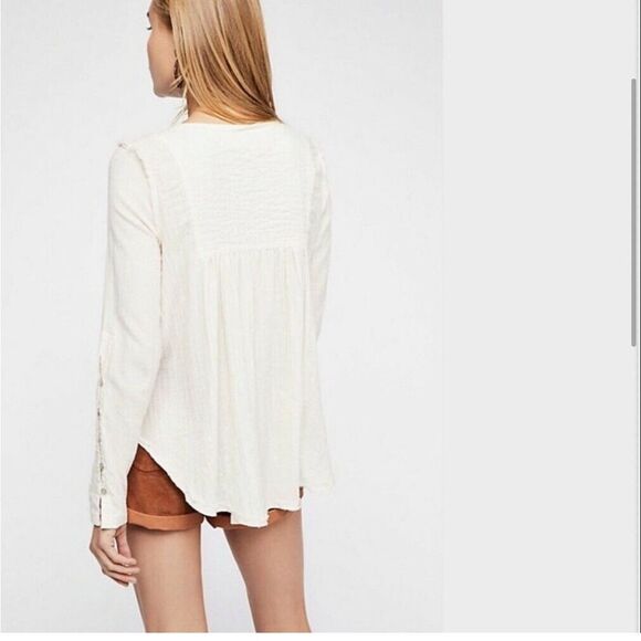 Free People Sand Dune Henley Top Small - Picture 4 of 9
